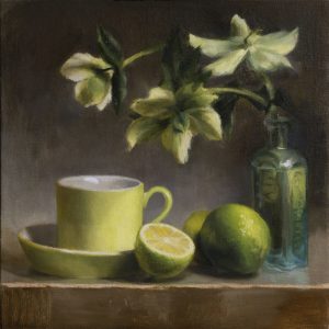 Green Cup, Limes with Hellebores